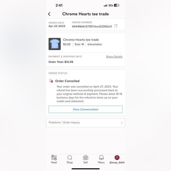 Chrome Hearts *Beware of scammer @itssmateo asking for trades - Picture 3 of 4